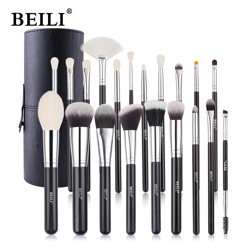 BEILI Black Makeup Brush Set