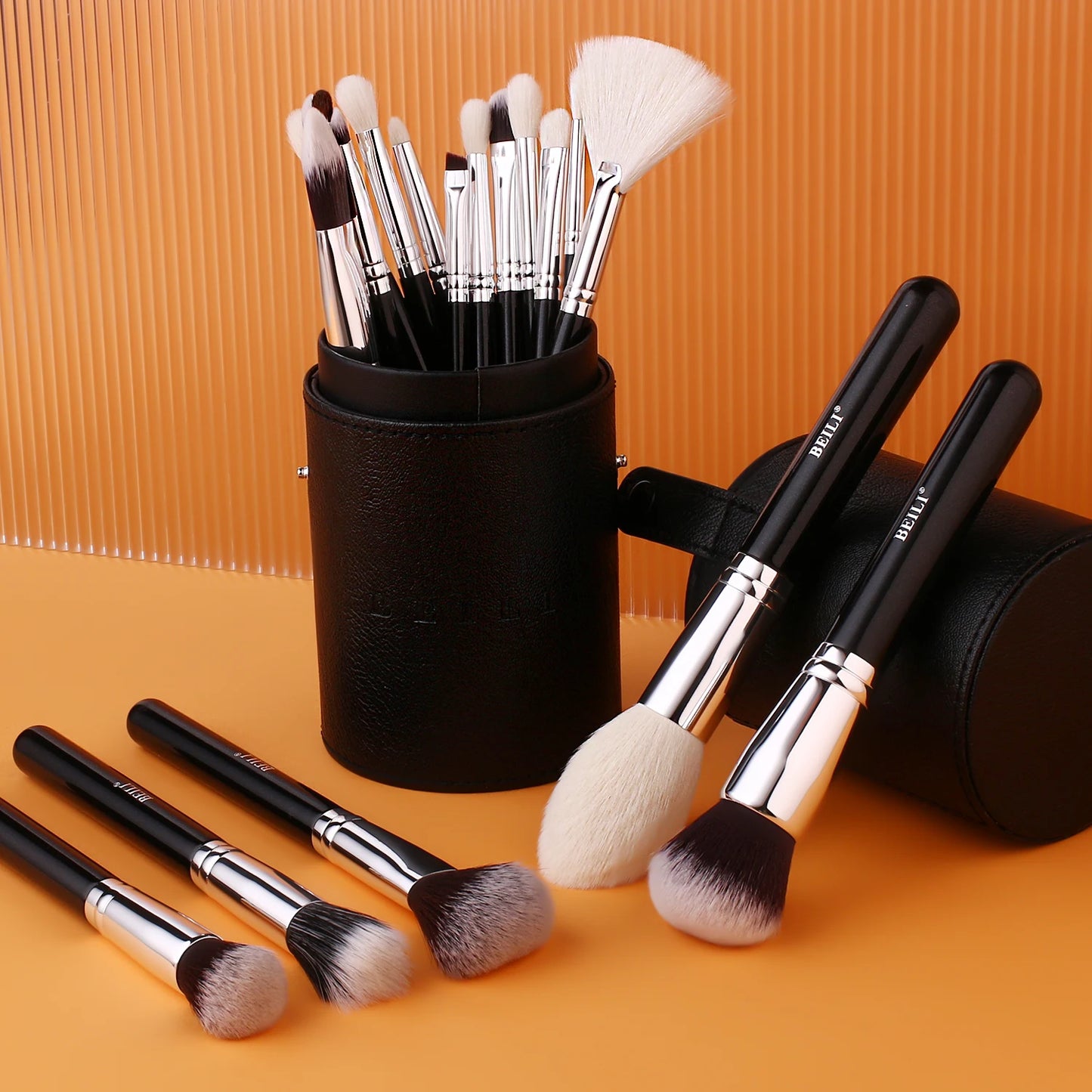 BEILI Black Makeup Brush Set