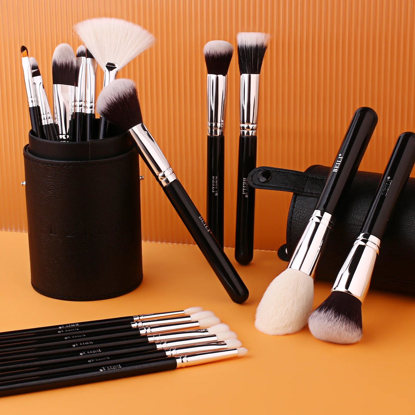 BEILI Black Makeup Brush Set