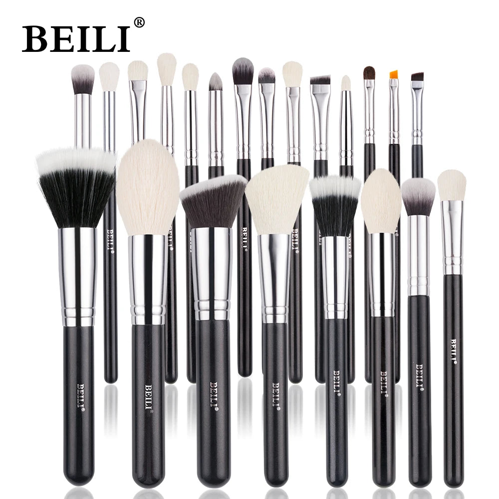 BEILI Black Makeup Brush Set