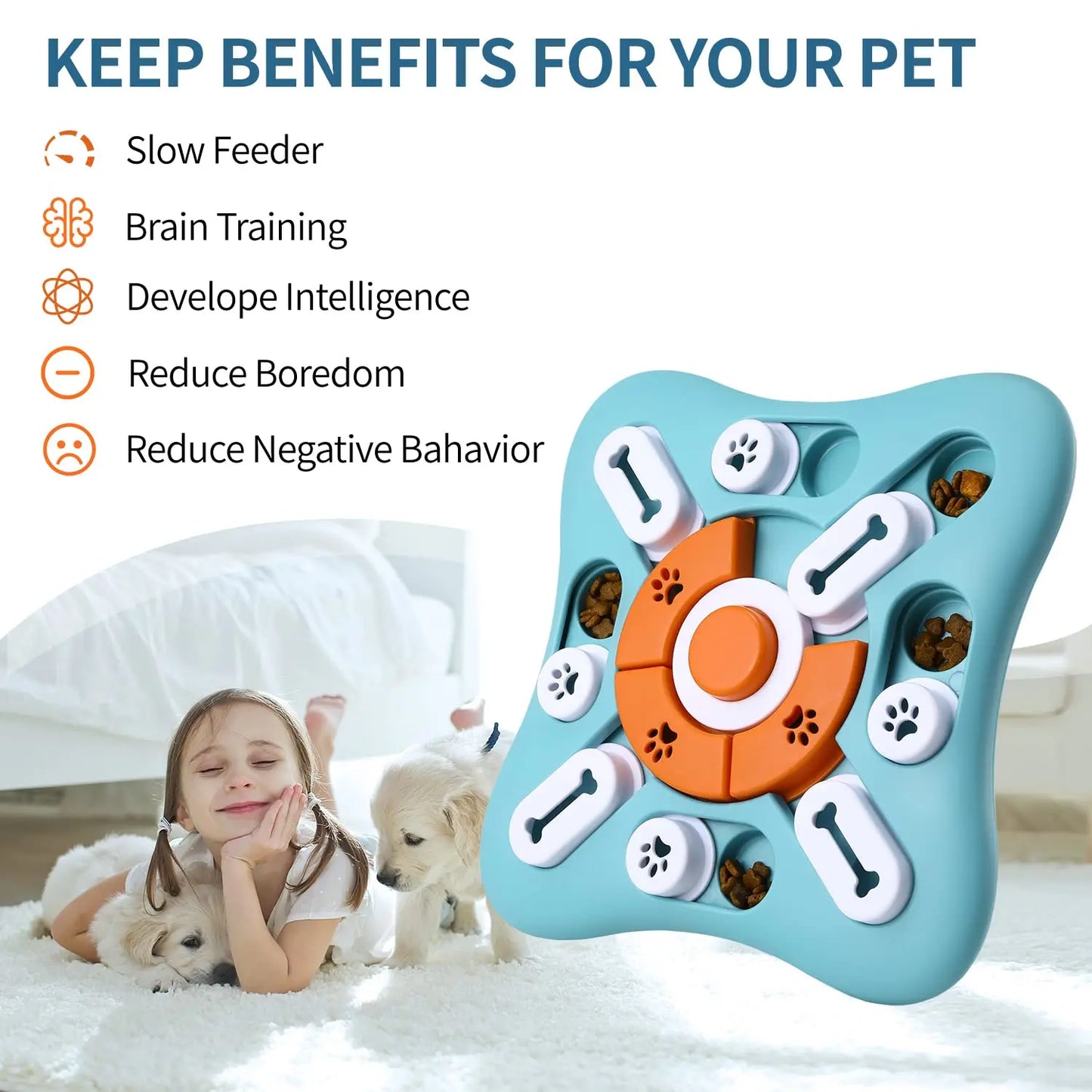 Interactive Dog Treat Puzzle